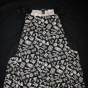 Forever 21 patterned crop shirt